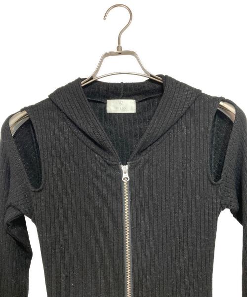 YILON（イロン）YILON (イロン) ニットワンピース ブラック サイズ:Fの古着・服飾アイテム
