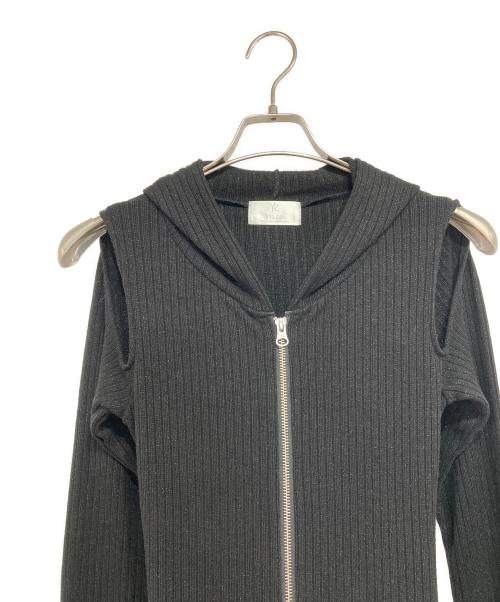 YILON（イロン）YILON (イロン) ニットワンピース ブラック サイズ:Fの古着・服飾アイテム