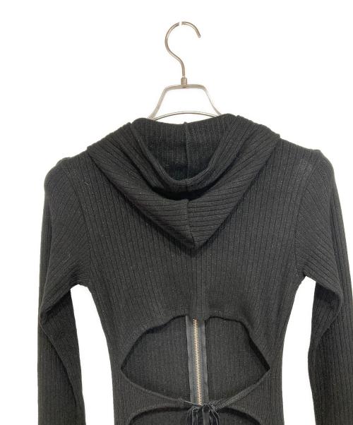 YILON（イロン）YILON (イロン) ニットワンピース ブラック サイズ:Fの古着・服飾アイテム