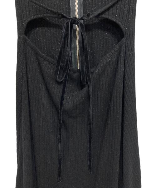YILON（イロン）YILON (イロン) ニットワンピース ブラック サイズ:Fの古着・服飾アイテム