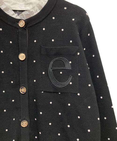 eimy istoire（エイミーイストワール）eimy istoire (エイミーイストワール) Attached collar カーディガン ブラック サイズ:Fの古着・服飾アイテム