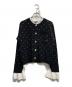 eimy istoire（エイミーイストワール）の古着「Attached collar カーディガン」｜ブラック