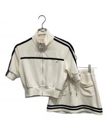 ANDMARY（アンドマリー）の古着「Eve line zip tops / Eve line zip mini skirt」｜ホワイト