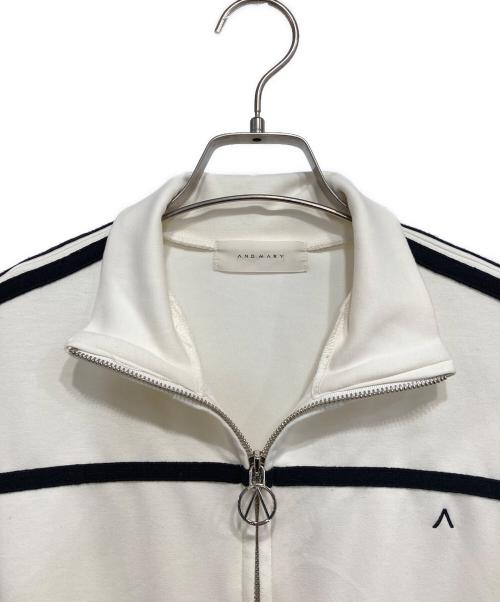ANDMARY（アンドマリー）ANDMARY (アンドマリー) Eve line zip tops / Eve line zip mini skirt ホワイト サイズ:Fの古着・服飾アイテム