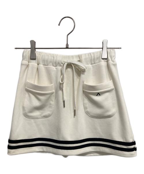 ANDMARY（アンドマリー）ANDMARY (アンドマリー) Eve line zip tops / Eve line zip mini skirt ホワイト サイズ:Fの古着・服飾アイテム