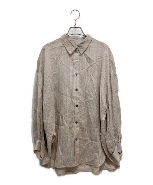 ANAYI（アナイ）ANAYI (アナイ) ドビーパフスリーブブラウス グレージュ サイズ:38の古着・服飾アイテム