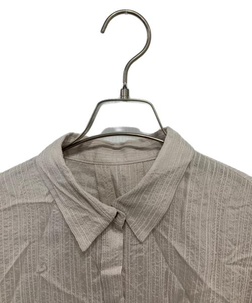 ANAYI（アナイ）ANAYI (アナイ) ドビーパフスリーブブラウス グレージュ サイズ:38の古着・服飾アイテム