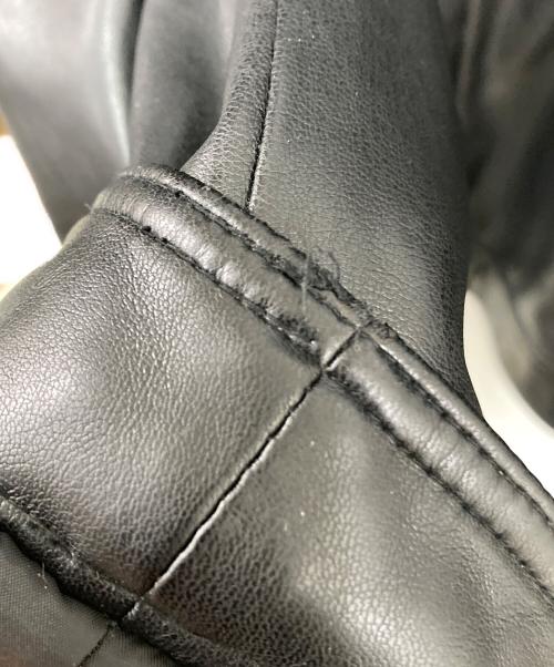 Calvin Klein（カルバンクライン）Calvin Klein (カルバンクライン) フェイクレザージャケット ブラック サイズ:XLの古着・服飾アイテム