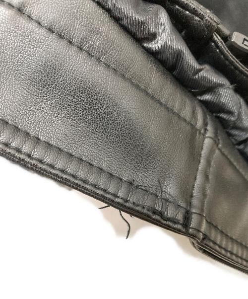 Calvin Klein（カルバンクライン）Calvin Klein (カルバンクライン) フェイクレザージャケット ブラック サイズ:XLの古着・服飾アイテム