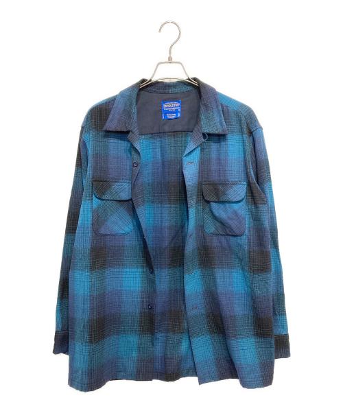 PENDLETON（ペンドルトン）PENDLETON (ペンドルトン) ウールシャツ ブルー サイズ:Lの古着・服飾アイテム