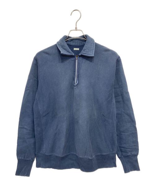 A.PRESSE（アプレッセ）A.PRESSE (アプレッセ) Vintage Half Zip Sweatshirt ブルー サイズ:3の古着・服飾アイテム