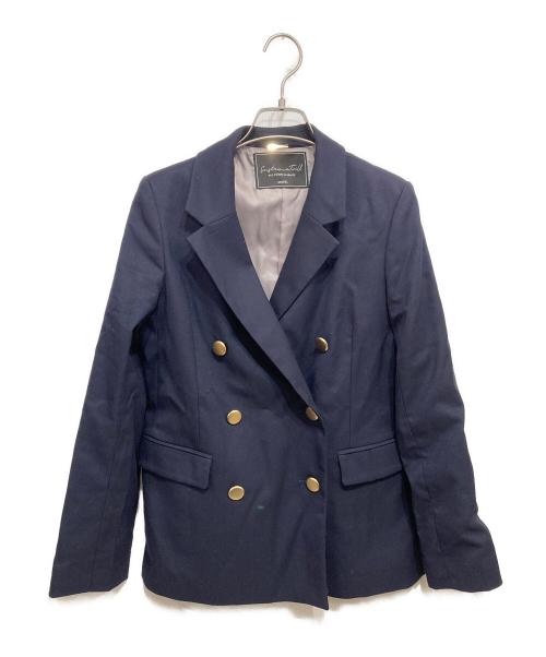 Snidel（スナイデル）Snidel (スナイデル) Sustainaダブルジャケット ネイビーの古着・服飾アイテム