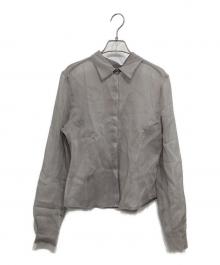 AMOMENTO（アモーメント）の古着「SHEER SLIM RT SHIRTS」｜グレー