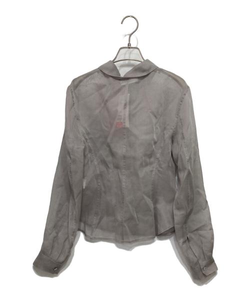 AMOMENTO（アモーメント）AMOMENTO (アモーメント) SHEER SLIM RT SHIRTS グレー サイズ:１の古着・服飾アイテム