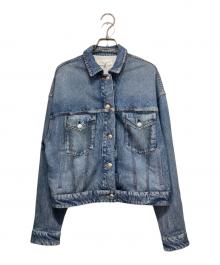 rag&bone（ラグアンドボーン）の古着「デニムプリントトラッカーブルゾン」｜インディゴ