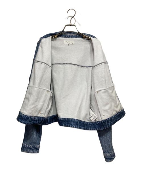 rag&bone（ラグアンドボーン）rag&bone (ラグアンドボーン) デニムプリントトラッカーブルゾン インディゴ サイズ:Sの古着・服飾アイテム