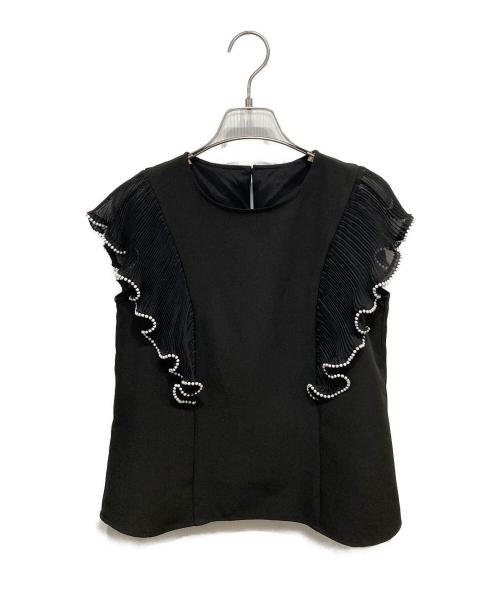darich（ダーリッチ）darich (ダーリッチ) パールショルダーセットアップ ブラック サイズ:FREEの古着・服飾アイテム
