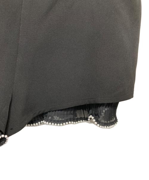 darich（ダーリッチ）darich (ダーリッチ) パールショルダーセットアップ ブラック サイズ:FREEの古着・服飾アイテム