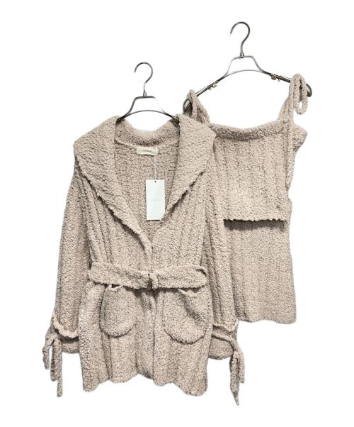 ANDMARY（アンドマリー）ANDMARY (アンドマリー) Elmo knit set ベージュ サイズ:Fの古着・服飾アイテム