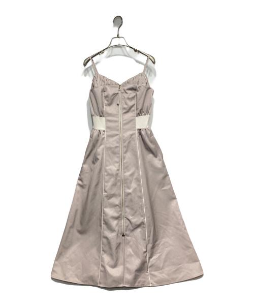 Crayme（クレイミー）Crayme (クレイミー) Front Zip Line Dress Set ベージュ サイズ:Fの古着・服飾アイテム