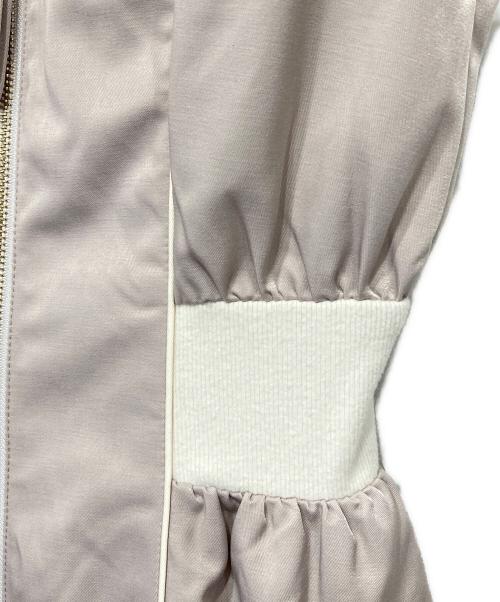 Crayme（クレイミー）Crayme (クレイミー) Front Zip Line Dress Set ベージュ サイズ:Fの古着・服飾アイテム