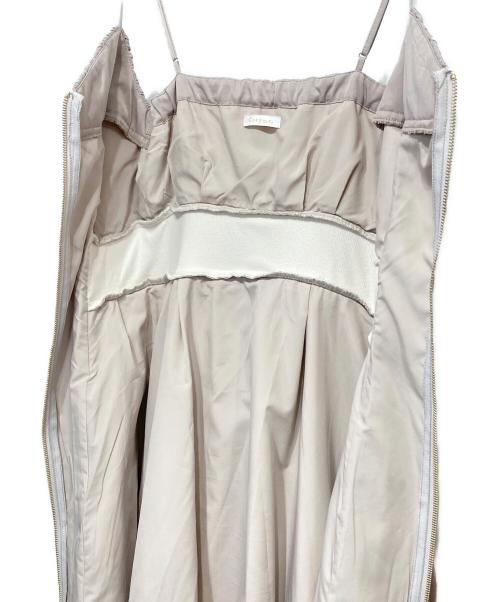 Crayme（クレイミー）Crayme (クレイミー) Front Zip Line Dress Set ベージュ サイズ:Fの古着・服飾アイテム