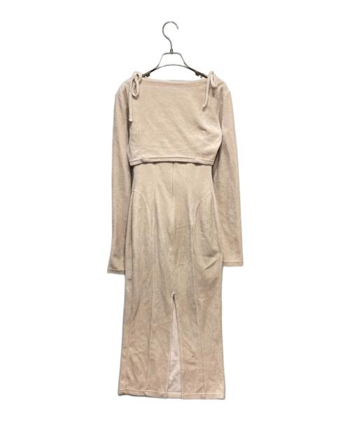 ANDMARY（アンドマリー）ANDMARY (アンドマリー) Roy velour set long dress ピンク サイズ:Sの古着・服飾アイテム