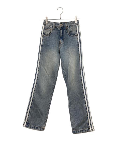 adidas（アディダス）adidas (アディダス) DENIM FIREBIRD TRACK PANTS インディゴ サイズ:24の古着・服飾アイテム