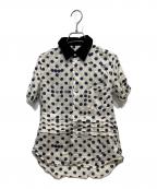 COMME des GARCONS COMME des GARCONSコムデギャルソン コムデギャルソン）の古着「ドットシャツ」｜ホワイト