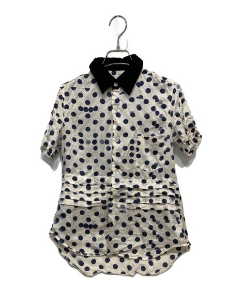 COMME des GARCONS COMME des GARCONS（コムデギャルソン コムデギャルソン）COMME des GARCONS COMME des GARCONS (コムデギャルソン コムデギャルソン) ドットシャツ ホワイト サイズ:SSの古着・服飾アイテム