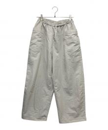ATA（アタ）の古着「nylon cocoon pants」｜アイボリー