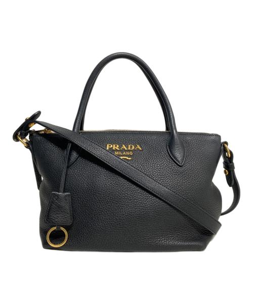PRADA（プラダ）PRADA (プラダ) 2WAYショルダーバッグ ブラックの古着・服飾アイテム