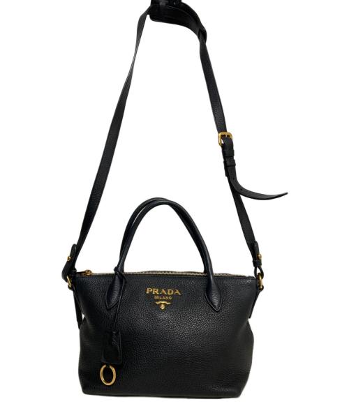 PRADA（プラダ）PRADA (プラダ) 2WAYショルダーバッグ ブラックの古着・服飾アイテム