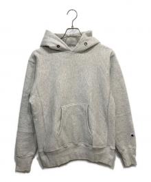 Champion（チャンピオン）の古着「リバースウィーブ プルオーバー スウェットパーカー」｜グレー