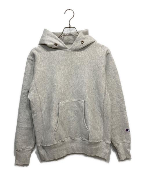 Champion（チャンピオン）Champion (チャンピオン) リバースウィーブ プルオーバー スウェットパーカー グレー サイズ:Ｍの古着・服飾アイテム