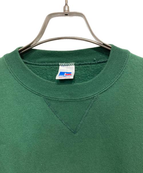 RUSSELL ATHLETIC（ラッセルアスレチック）RUSSELL ATHLETIC (ラッセルアスレチック) L/Sスウェット グリーン サイズ:Mの古着・服飾アイテム