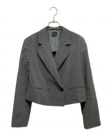Spick and Span（スピック＆スパン）の古着「ハイツイストクロスショートジャケット」｜グレー