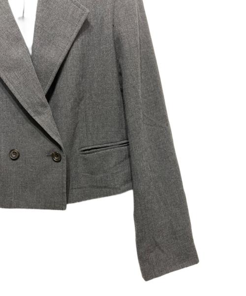 Spick and Span（スピック＆スパン）Spick and Span (スピック＆スパン) ハイツイストクロスショートジャケット グレー サイズ:-の古着・服飾アイテム