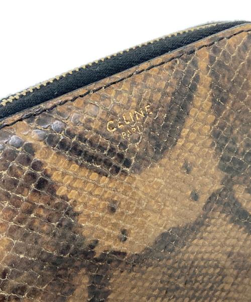 CELINE（セリーヌ）CELINE (セリーヌ) ジップウォレット ブラウンの古着・服飾アイテム