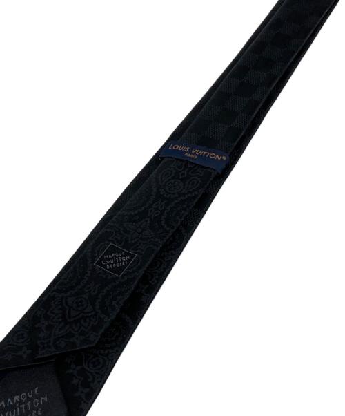 LOUIS VUITTON（ルイ ヴィトン）LOUIS VUITTON (ルイ ヴィトン) Bandana Damier Tie ブラック サイズ:表記無しの古着・服飾アイテム