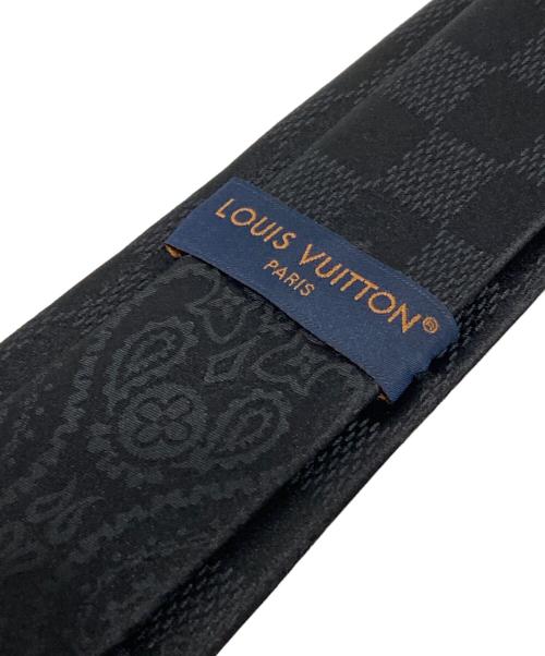 LOUIS VUITTON（ルイ ヴィトン）LOUIS VUITTON (ルイ ヴィトン) Bandana Damier Tie ブラック サイズ:表記無しの古着・服飾アイテム