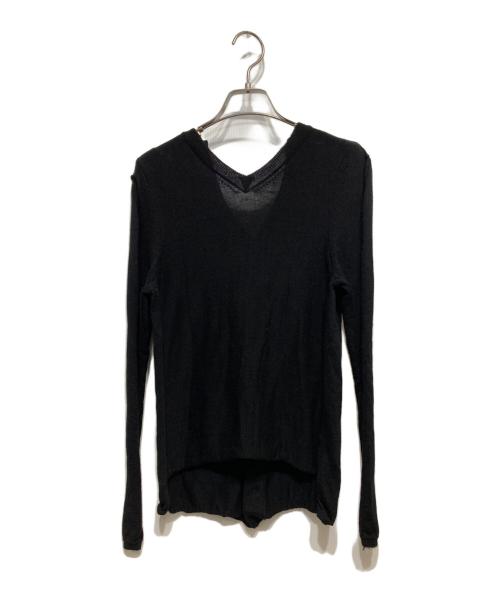 COMME des GARCONS（コムデギャルソン）COMME des GARCONS (コムデギャルソン) 変形カーディガン ブラック サイズ:Sの古着・服飾アイテム