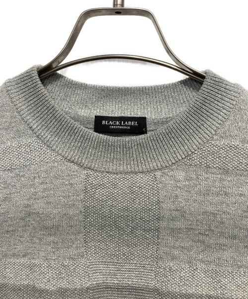 BLACK LABEL CRESTBRIDGE（ブラックレーベル クレストブリッジ）BLACK LABEL CRESTBRIDGE (ブラックレーベル クレストブリッジ) サマーニット グレー サイズ:-の古着・服飾アイテム