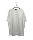 BLACK LABEL CRESTBRIDGEブラックレーベル クレストブリッジ）の古着「ショルダーチェックTシャツ」｜ホワイト