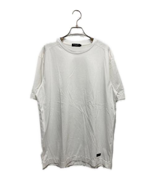 BLACK LABEL CRESTBRIDGE（ブラックレーベル クレストブリッジ）BLACK LABEL CRESTBRIDGE (ブラックレーベル クレストブリッジ) ショルダーチェックTシャツ ホワイト サイズ:Lの古着・服飾アイテム