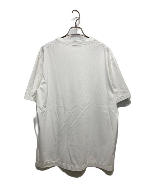 BLACK LABEL CRESTBRIDGE（ブラックレーベル クレストブリッジ）BLACK LABEL CRESTBRIDGE (ブラックレーベル クレストブリッジ) ショルダーチェックTシャツ ホワイト サイズ:Lの古着・服飾アイテム