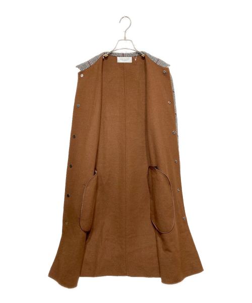 JOHN ELLIOTT（ジョン エリオット）JOHN ELLIOTT (ジョン エリオット) チェックステンカラーコート グレー サイズ:2の古着・服飾アイテム