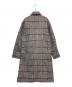 JOHN ELLIOTT (ジョン エリオット) チェックステンカラーコート グレー サイズ:2：8000円