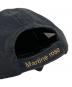 中古・古着 Martine rose (マーティン・ローズ) ダメージ ロゴ キャップ ブラック×イエロー：12000円