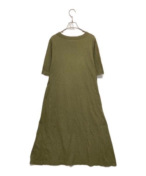 45R（フォーティファイブ・アール）45R (フォーティファイブ・アール) カットソーワンピース カーキの古着・服飾アイテム